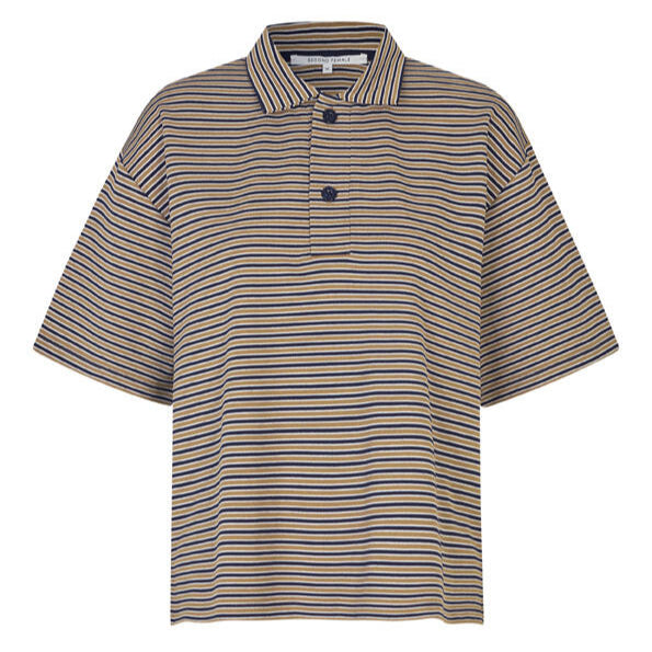 Norman kortærmet polotrøje - Silver Mink